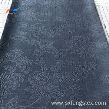 100 Polyester British Linen 3D Embossed Abaya Fabric